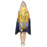 Hooded,Throw,Blankets,Indian,Ganesha,Wearable,Sleeping,Cover