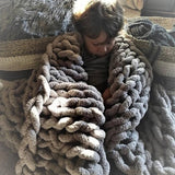 100x120cm,Handmade,Knitted,Blanket,Cotton,Washable,Throw,Blankets