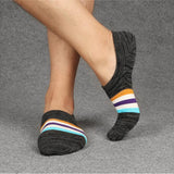 Combed,Cotton,Athletic,Socks,Silicone,Outdoor,Stripe,Deodorization,Ankle