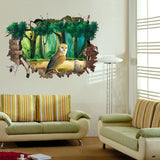 Miico,Creative,Animal,Broken,Removable,Waterproof,Decorative,Decor,Sticker