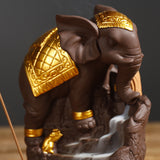 Ganesha,Backflow,Incense,Burner,Elephant,Censer,Stick,Holder