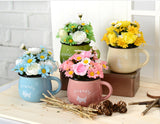 Simulation,Flower,Chrysanthemum,Pottery,Colors,Choose