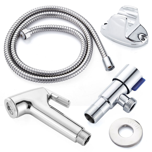 Stainless,Steel,Handheld,Douche,Bidet,Sprayer,Shower,Toilet,Adapter