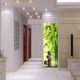 Miico,Painted,Three,Combination,Decorative,Paintings,Green,Bamboo,Decoration