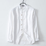 Men's,Linen,Sleeve,Solid,Shirts,Casual,Comfortable,Camping,Hiking,Business