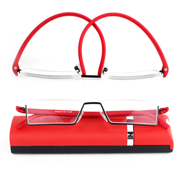 Womens,Folding,Portable,Readers,Reading,Glasses,Lightweight,Presbyopic,Glasses