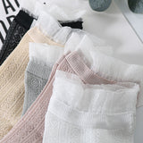 Women,Crystal,Hollow,Breathable,Socks