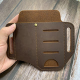 Leather,Sheath,Multitool,Sheath,Pocket,Organizer,Holder,Flashlight,Outdoor,Tools