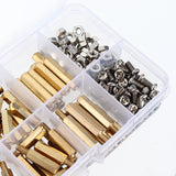 Suleve,M3BH9,180Pcs,Brass,Column,Standoff,Support,Spacer,Pillar,Stainless,Steel,Screws,Board