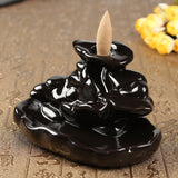 Ceramic,Backflow,Incense,Burner,Censer,Holder,Stream,Along,Mountain,Fragrant