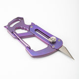 Titanium,Alloy,Outdoor,Survival,Blade,Climbing,Keychain,Screwdriver,Opener,Paper,Cutter