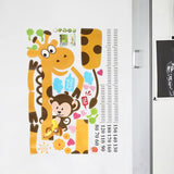 Removable,Height,Chart,Measure,Sticker,Giraffe,Decal