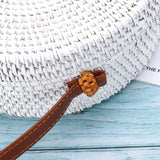 Women,Straw,Beach,Rattan,Woven,Round,Shoulder,Crossbody,Handbag,Outdoor,Travel