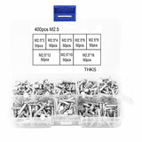 Suleve,400Pcs,Solid,Aluminum,Rivets,Assortment