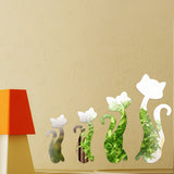 Honana,Silver,Mirror,Stickers,Bedroom,Office,Decor