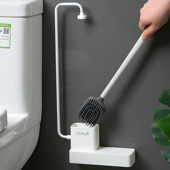 Magnetically,Absorbed,Toilet,Brush,Toilet,Brushes,Holder,Cleaner,Hanging,Drainage,Bathroom,Cleaning,Brush