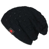 Men's,Winter,Cotton,Knitted,Beanie,Stretchable,Windproof,Earmuffs,Slouch,Skiing