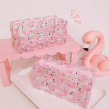 Transparent,Flamingo,Cosmetic,Travel,Storage,Storage