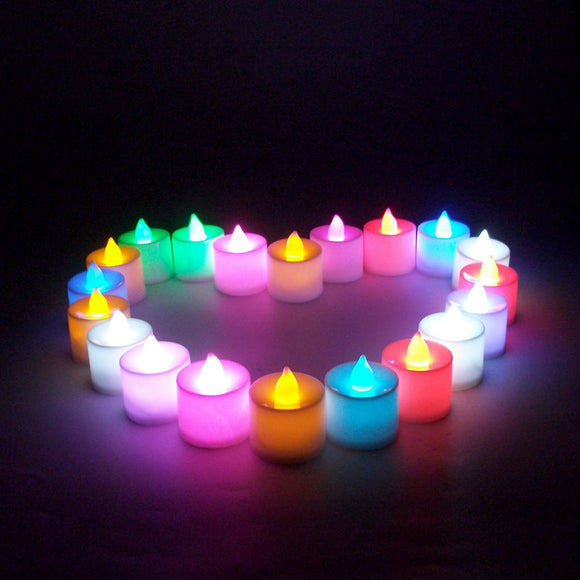Light,Candle,Flameless,Colorful,Candle,Electronic,Candle,Party,Wedding,Decor