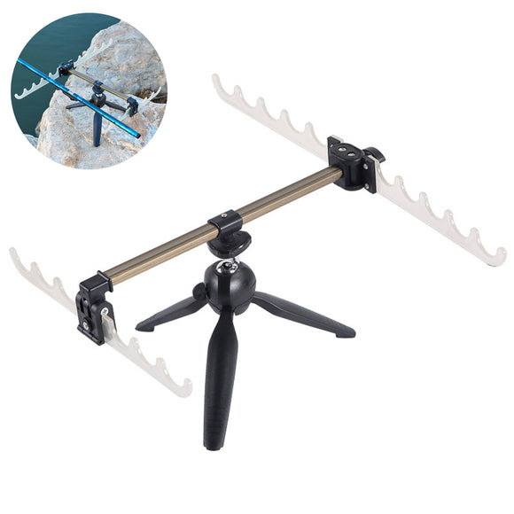 Fishing,Bracket,Rotation,Adjustable,Telescopic,Aluminum,Tripod,Fishing,Holder,Luminous,Fishing,Tackle