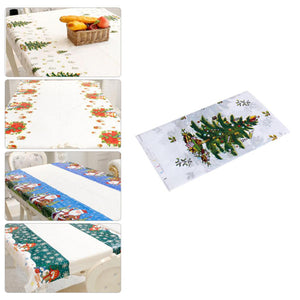 180CM,Printed,Disposable,Tablecloth,Merry,Christmas,Dinner,Birthday,Party,Picnic