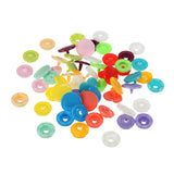 Colors,150Pcs,Plastic,Resin,Fastener,Heart,Buttons,Cloth,Craft,Storage