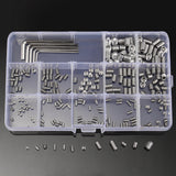 Suleve,MXSS3,240Pcs,Stainless,Steel,Allen,Screw,Socket,Point,Screws,Wrench,Assortment