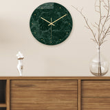 Loskii,CC004,Creative,Marble,Pattern,Clock,Clock,Quartz,Clock,Office,Decorations