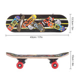 17inch,Children,Skateboard,Chinese,Maple,Decoration,Boards,Light,Wooden,Double,Rocker,Skatebooards