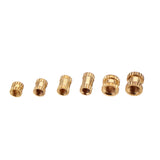 Suleve,MXBN1,200Pcs,Knurled,Brass,Threaded,Insert,Female,Thread,Embedment,Assortment