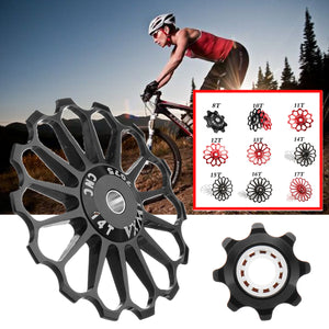 Aluminum,Alloy,Bicycle,Derailleur,Pulley,Wheel,Cycling,Guide,Roller,Ceramic,Bearing