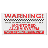 Alarm,System,Monitored,Warning,Security,External,Stickers,Waterproof