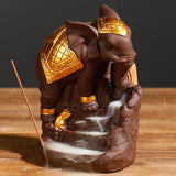 Ganesha,Backflow,Incense,Burner,Elephant,Censer,Stick,Holder