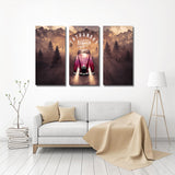 Miico,Painted,Three,Combination,Decorative,Paintings,Jungle,Adventure,Decoration