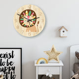 Loskii,CC029,Creative,Pattern,Clock,Clock,Quartz,Clock,Office,Decorations