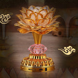 Buddhist,Songs,Buddhist,Prayer,Colorful,Lotus,Music,Light,Decorations
