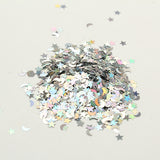 Silver,Glitter,Emulsion,Paint,Shiny,Stars,Moons,Rainbow,Decorations