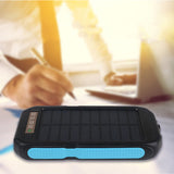 BAKEEY,Ports,Solar,Panel,Power,10000mah,Waterproof,Battery,Charger,Shell,Mobile,Phones