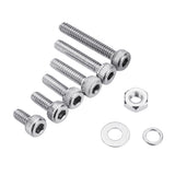 Suleve,M2SSH1,600Pcs,Stainless,Steel,Socket,CapButtonFlat,Screw,Washer