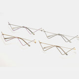 Women,Pieces,Without,Shape,Metal,Diamond,Decoration,Fashion,Decoration,Eyeglasses