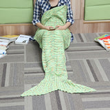 180*90CM,Knitting,Mermaid,Blanket,Birthday,Blanket,Sleep