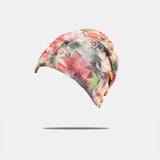 Print,Retro,Floral,Beanie,Chemotherapy