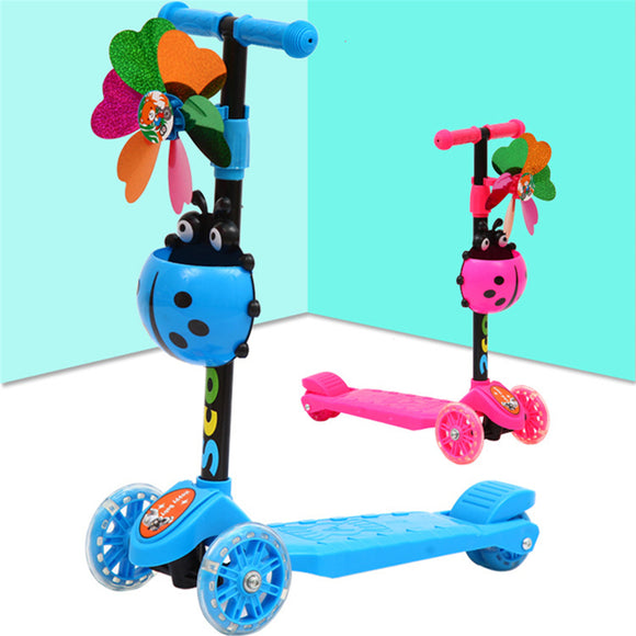 Children's,Folding,Scooter,Adjustable,Handlebar,Wheel,Balancing,Scooters
