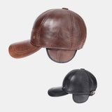 Genuine,Leather,Thickness,Cotton,Protection,Large,Windproof,Baseball