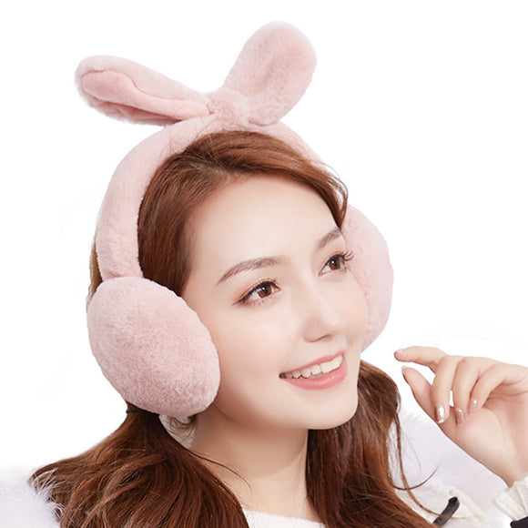 Women,Girls,Winter,Plush,Earmuffs,Washed,Adjustable,Warmer