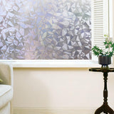 40cmX200cm,Modern,Flower,Pattern,Glass,Stickers,Bathroom,Balcony,Sliding,Frosted,Glass,Stick