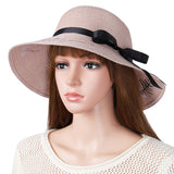 Women,Foldable,Sunscreen,Bucket,Straw,Outdoor,Casual,Travel,Beach,Floppy