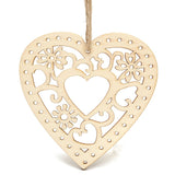 10pcs,Wooden,Laser,Heart,Shapes,Craft,Embellishments,Decoration,Wedding,Favors