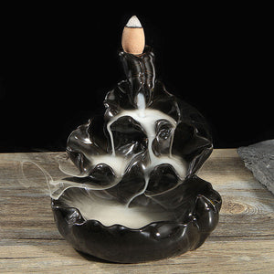 Ceramic,Backflow,Incense,Burner,Censer,Holder,Water,Stream,Fragrant,Furnace