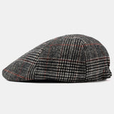 Men's,Plaid,Striped,Beret,Newsboy,Beret